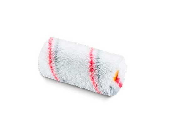 Валик малярний інтер. 6 мм*30 мм*150 мм (ворс 10-11 мм) червоно-сіра смужка, фото 1