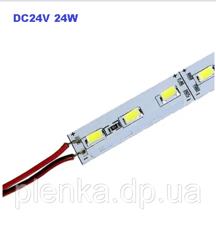 Світлодіодна лінійка 24 V 24 W BRT 5630-72 led 6500 K IP20 зі скотчем, фото 1