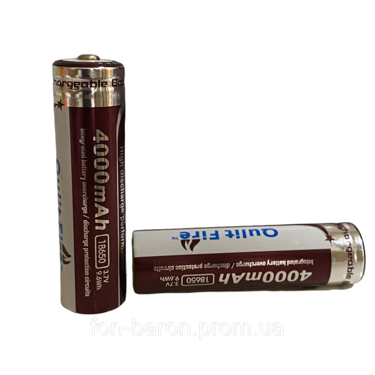 Аккумулятор Qulit Fire 18650 3.7V 4000 mah - фото 2 - id-p39683869