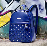 Жіночий міський рюкзак з намистинами Бронзовий Carla Faustini, фото 2