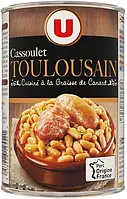 Консерва фасоль с французскими сосисками "Cassoulet Touloussan" 420 г