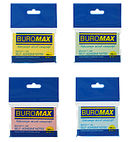 Блок для нотаток 51x76мм, PASTEL, 51х76 мм, 100арк, ассорті BUROMAX BM.2311-99