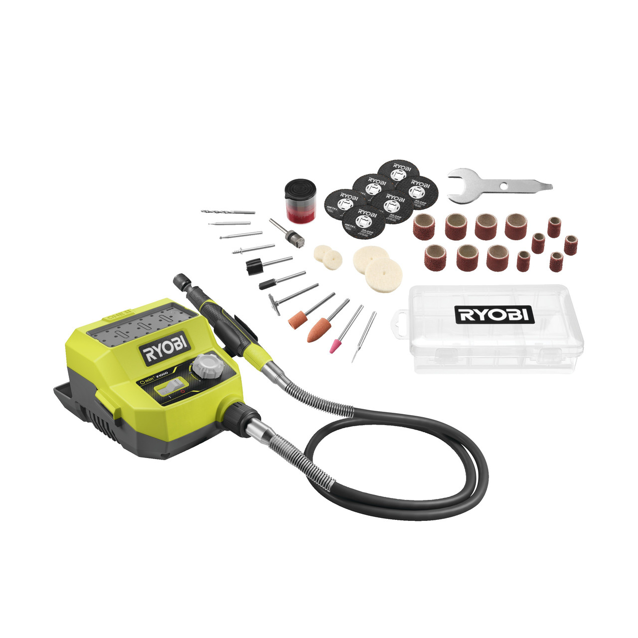 Акумуляторна пряма шліфувальна машина гравер  RYOBI RRTS18-0A35 ONE+