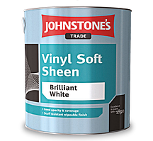 Вінілова фарба для стін і стелі johnstone's Vinyl Soft Sheen, біла В1