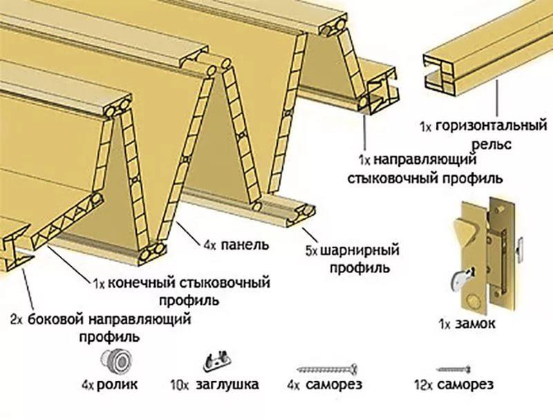 Дверь гармошка полустекленная Symfonia 860х2030х10 мм БУК - фото 8 - id-p1824140692