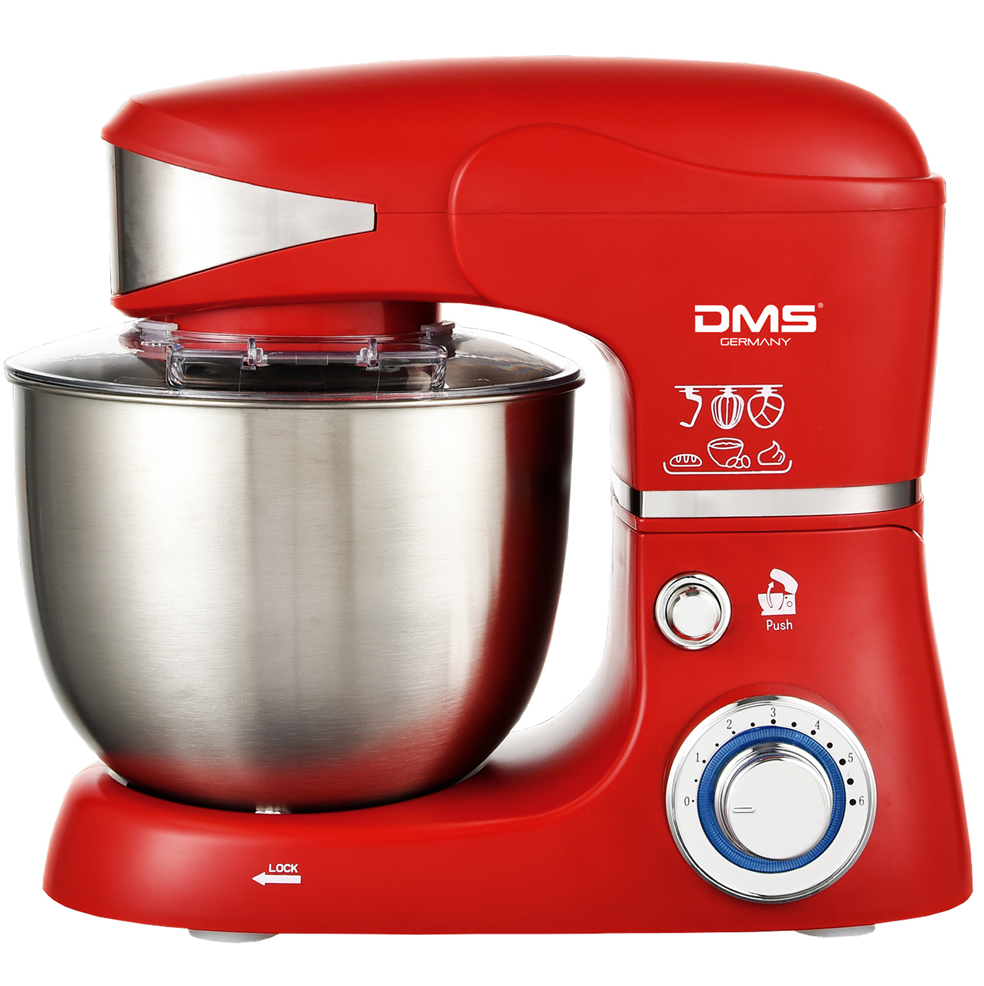Кухонний міксер тістоміс DMS KM -1500Вт чаша 5л Red, фото 1