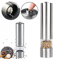Млин для спецій на батарейках, NJ-519 / Електромлин для прянощів / Млин для перцю