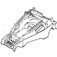 Корпус для газонокосарки Bosch Rotak 40/43 (F016L66159)