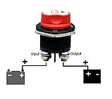 Вимикач маси врізний 12-36В 200A Вимикач живлення батареї, фото 7