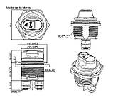 Вимикач маси врізний 12-36В 200A Вимикач живлення батареї, фото 8