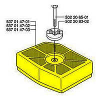 Фильтр воздушный зимний 80 µm для бензопилы Husqvarna 385/385 XP/390 (5370147-01)