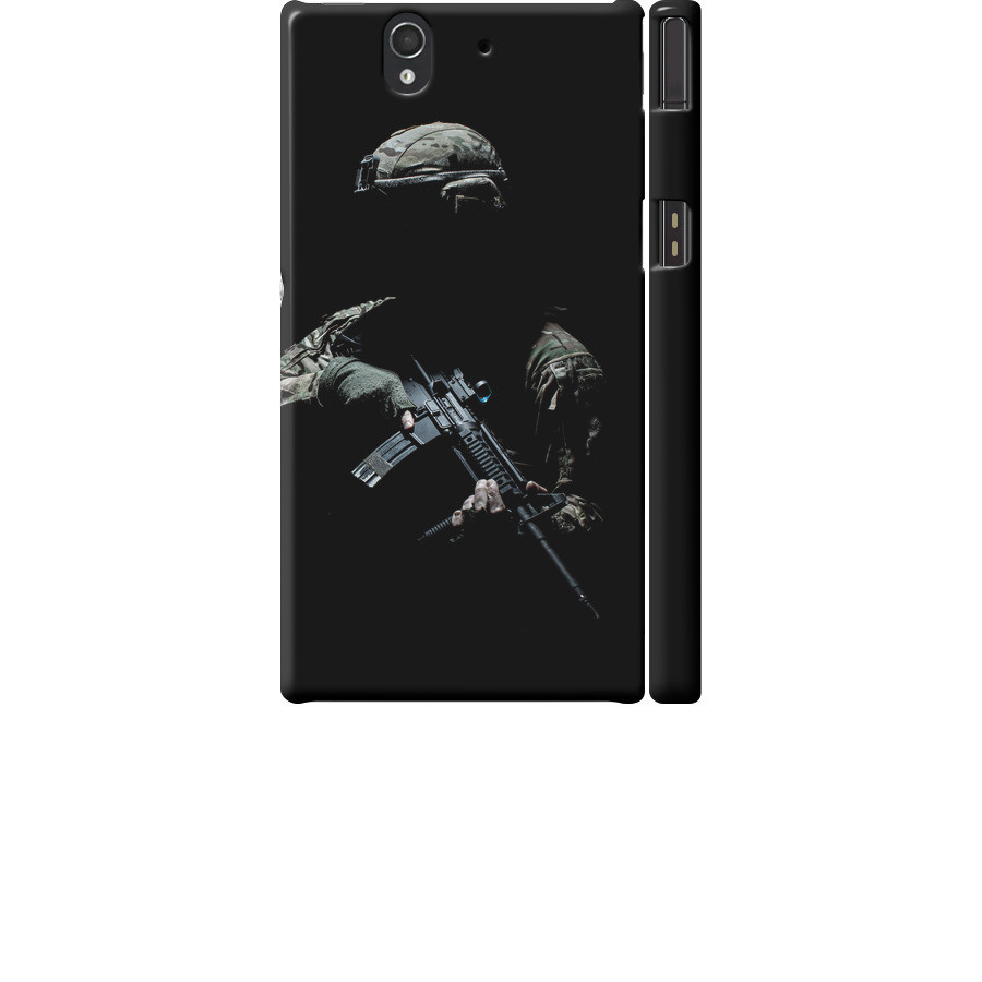 Чохол 3d пластиковий матовий патріотичний на телефон Sony Xperia Z C6602 Захисник v3 "5226m-40-58250"
