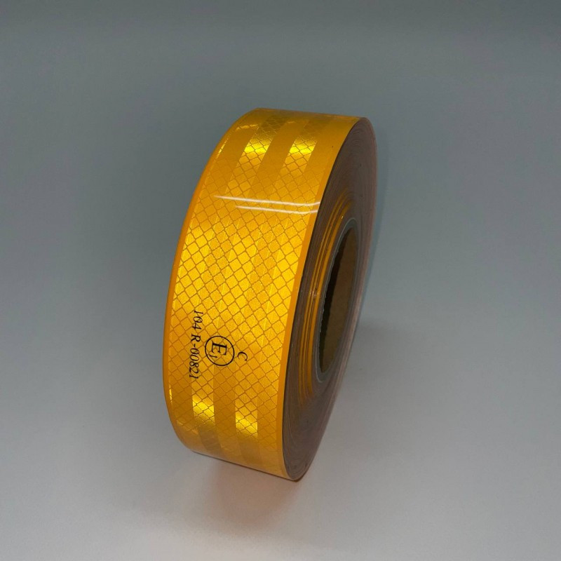 Стрічка світловідбивна для маркування кузова жовта контурна (Е)