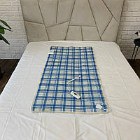Электропростынь электрическая с обогревом одеяло-простыня с регулятором температуры Cappone Барашки 75x145 см