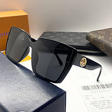 Жіночі брендові сонцезахисні окуляри (7686) black