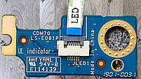 Додаткова плата індикатор зі шлейфом Dell Latitude 5490/5480 (CDM70, LS-E081P) Б/В, фото 3