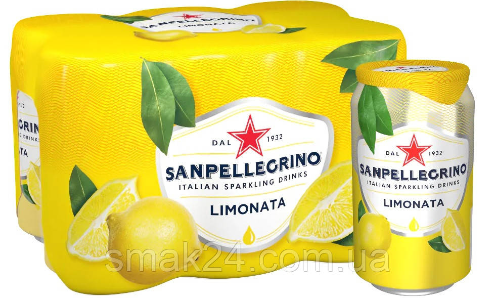 Напій безалкогольний лимонний Sanpellegrino Limonata 330мл Італія