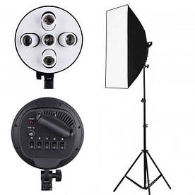 Софтбокс на 5 ламп Е27 Prolighting 60 х 90 див. + Стійка 2.2 м