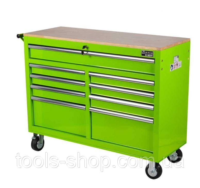 Візок для майстерні з 9 ящиками Zipper ZI-WS9F, фото 1