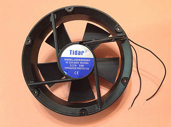 Вентилятор осьовий універсальний Tidar 225мм*225мм*60мм / 220-240V / 0,31 А / 54W (КРУГЛИЙ) ZIPMARKET