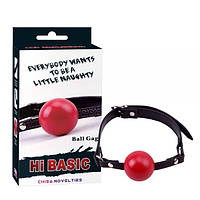 Кляп Chisa Hi Basic, Черный/Красный, Розмір упаковки ： 13 * 7,5 * 4,5 см  Кітті