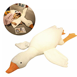 М'яка іграшка Гусь Обнімусь 70 см, EL-2117-3 / Подушка качка / Іграшковий довгий гусак / Плюшевий гусак