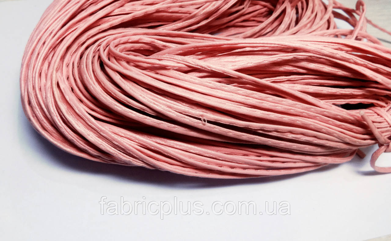 Шнур прошивний 2мм. штучна шкіра (колір рожевий) - фото 1 - id-p1824193373