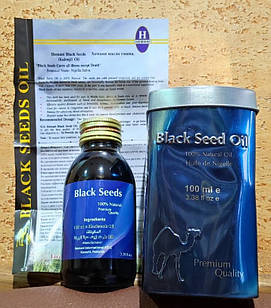 Олія чорного кмину 100% Хемані ПРЕМІУМ якість 100 мл (до 02.2026) Black Seeds Oil HEMANI Пакистан КРОВЬ