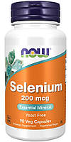 Селен Now Foods, Selenium 200 мкг, 90 капсул