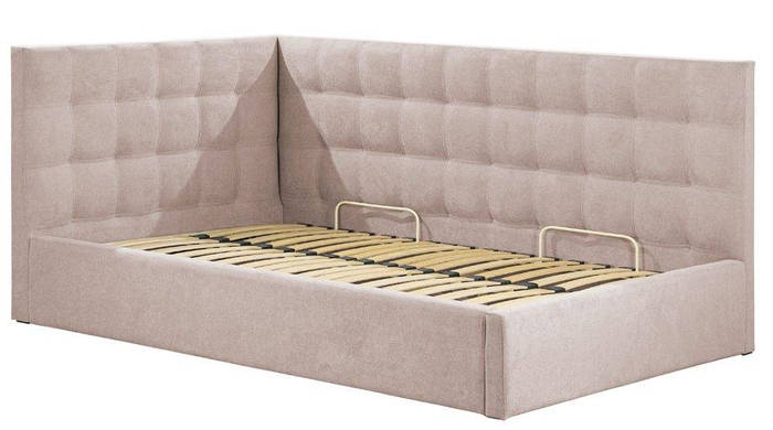 Кровать полуторная угловая с мягкой спинкой Честер Chester Richman ...