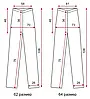 Жіночі штани великих розмірів Прямі/в наявності жіночі штани великого розміру / 54 56 58 60 62 64 /, фото 3