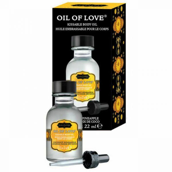 Їстівне масло для поцілунків Kamasutra OIL of LOVE COCONUT PINEAPPLE 22 мл Кітті