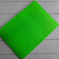 Фетр Китай Світло-зелений Жорсткий (54) 1 мм 20 на 30 см