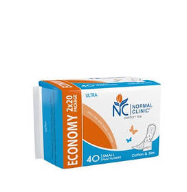 Прокладки щоденні NORMAL clinic Comfort Ultra Cotton & Slim smalNCF21G NС 40  шт (3800213309924)