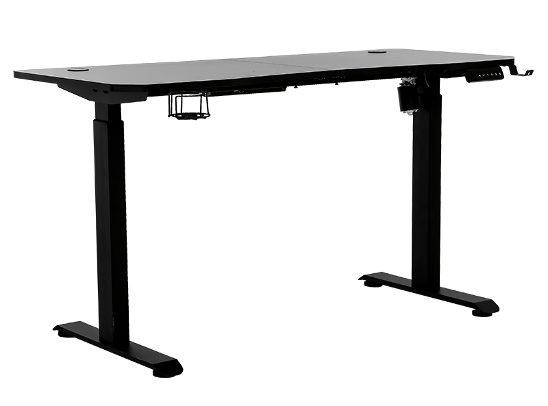 Компьютерный стол Hator с электрорегулировкой высоты Vast Pro Black игровой стол с подстаканником для геймеров - фото 1 - id-p1824191873