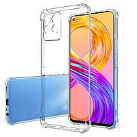 Чехол Fiji Proof для Realme 8i бампер с усиленными бортами Transparent