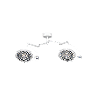 Операционная лампа Wellman WL700-700 двухкупольная, светильник операционный потолочный