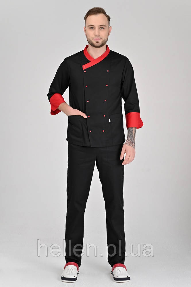Чоловічий кухарський кітель Брюссель