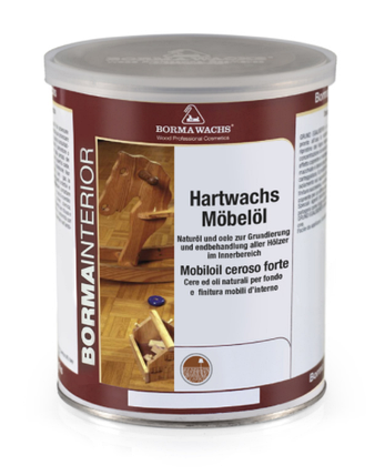 Олія для меблів Borma Wachs Hard Furniture Wax Oil 1л, фото 1