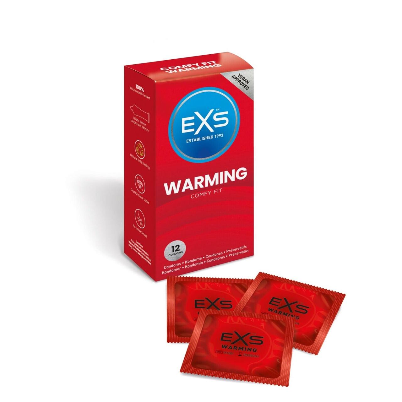 Презервативи анатомічні, що зігрівають Exs Warming Comfy Fit (ціна за упаковку, 12 шт.) Кітті