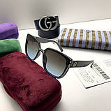 Жіночі сонцезахисні окуляри GG (20160) blue, фото 3