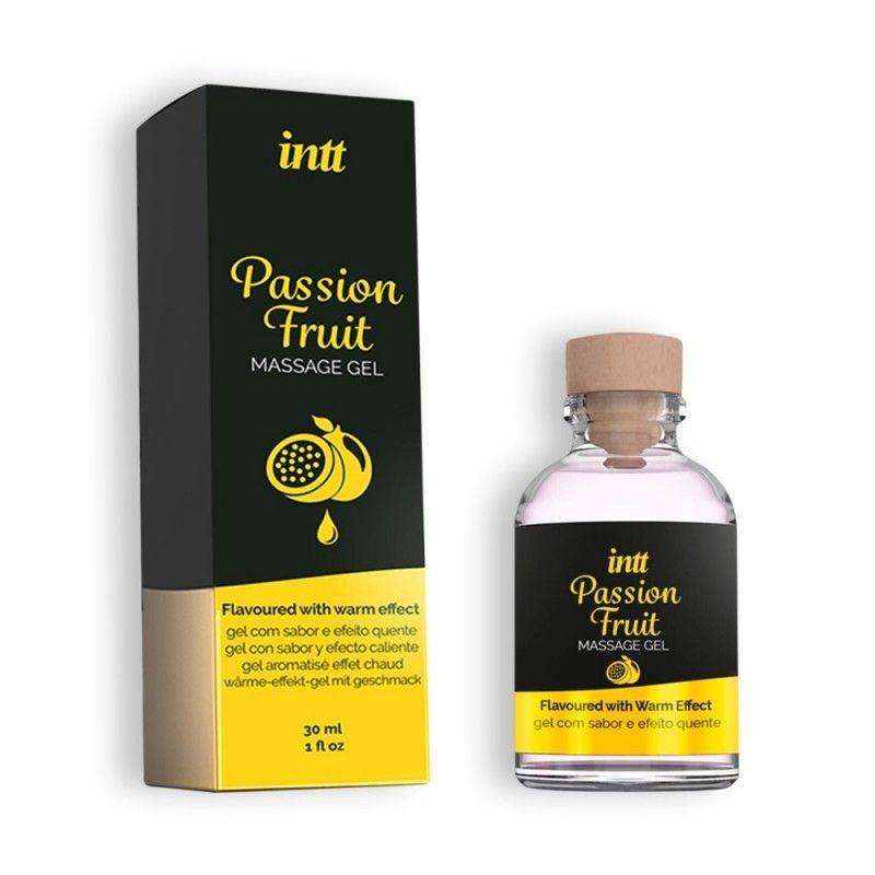 Їстівний масажний гель для інтимних зон Intt PASSION FRUIT (30 мл) Кітті