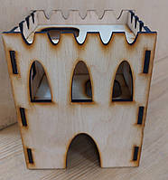 Будинок для хом'яка (дерево), 2-поверховий 12*10*14 см