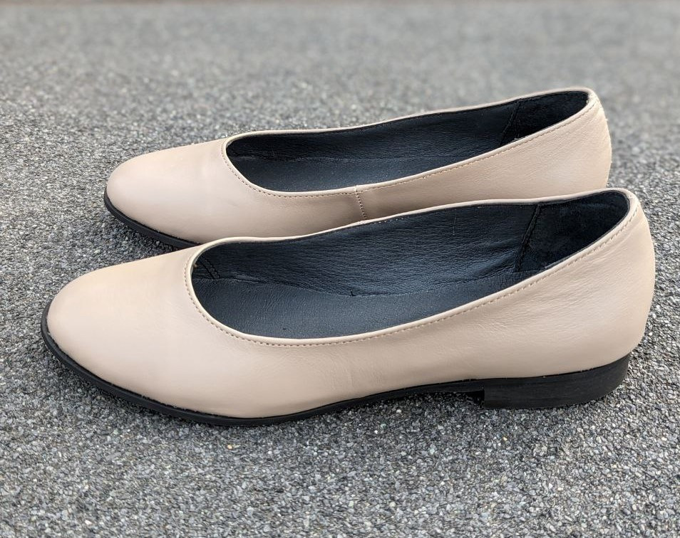 STTOPA Розміри 39-26 см. Балетки великих розмірів із натуральної шкіри. 162-4044-1 Бежеві, фото 1