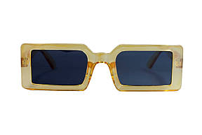 Сонцезахисні жіночі окуляри 715-5 жовтогарячі, фото 2