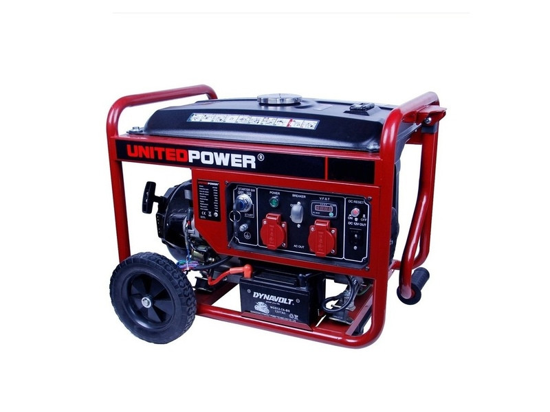 Бензиновий генератор UP GG4000AE+B+W, потужність 3.2/3.5 кВт, бензогенератор