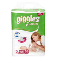 Подгузник Giggles Premium Mini 3-6 кг 58 шт. (8680131201587)