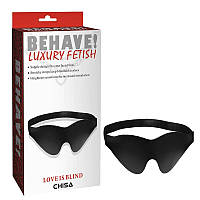 Маска на очі Chisa Behave! LOVE IS BLIND, чорна kitty.in.ua