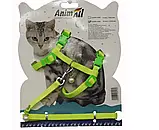 Поводок+шлея AnimAll на блистере для кота, 10х1200 мм (Колір уточнюйте!), фото 4