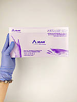 Нитриловые Перчатки Igar, фиолетовые 200 шт./100 пар, XS